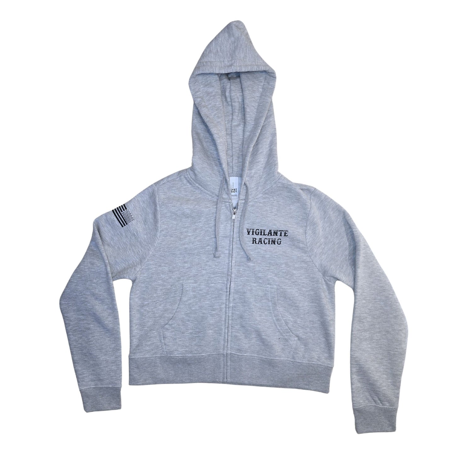 Womens Crop Zipper Hoodie